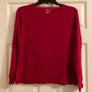 FIRM PRICE! St. John’s Bay Red Long Sleeved Shirt (Petite)
